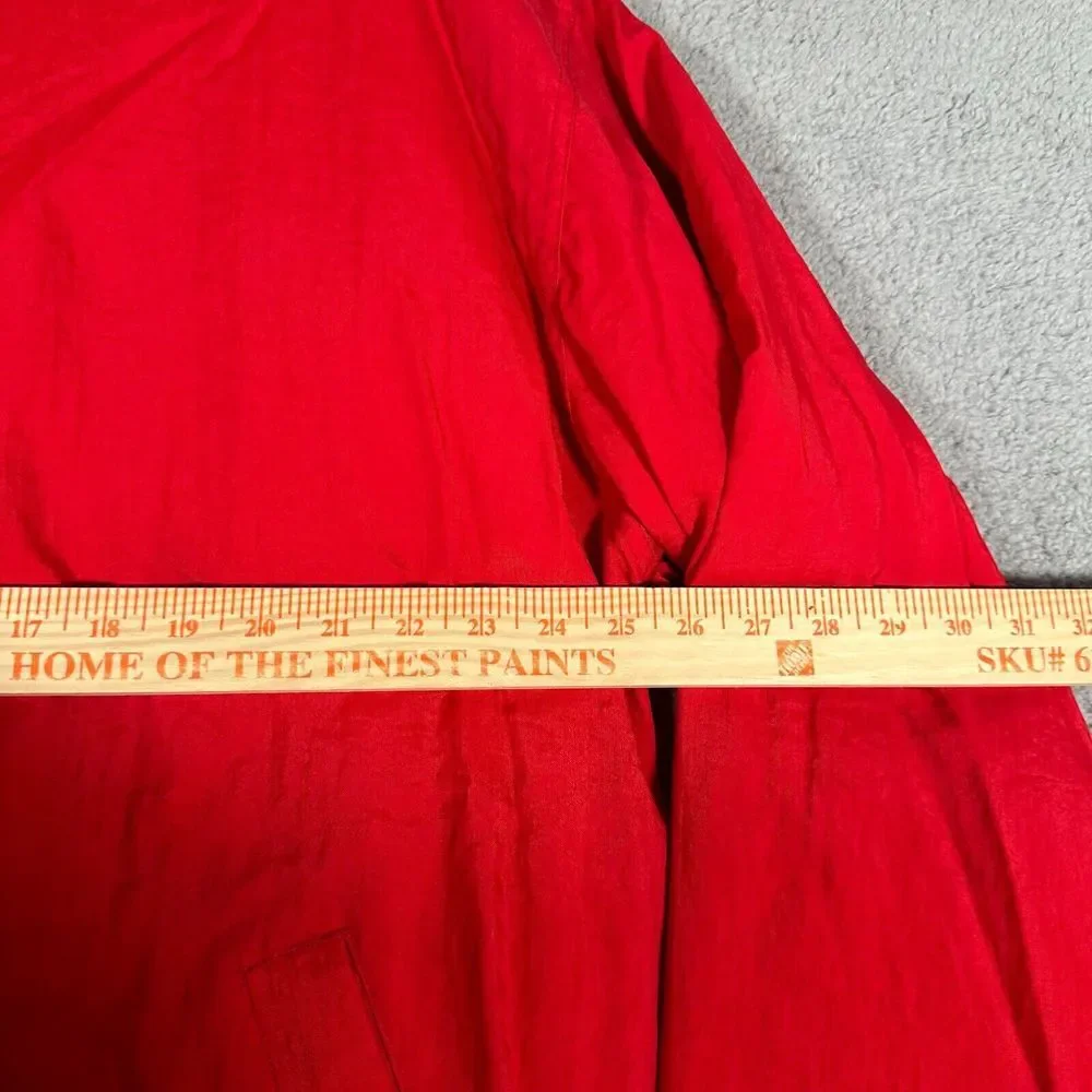 Vtg Ohio State‎ Buckeyes Jacket Adult Large Red Starter Full Zip Quilted Lined